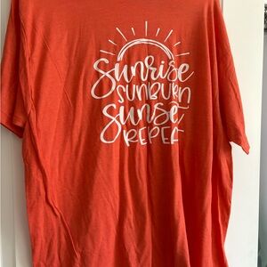 Tultex Orange Short Sleeve Tee